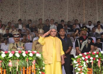 Lt Governor Manoj Sinha hoists National Flag and Addressed the People on the 78th Independence Day