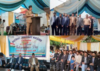 Independence Day celebrations held at District Court Kulgam