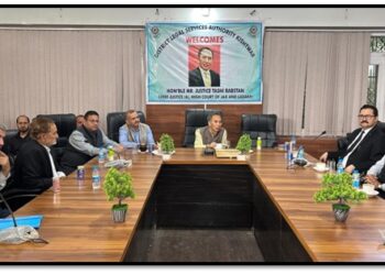 Justice Tashi inspects district courts at Kishtwar; Interacts with Judicial officers, Bar Members