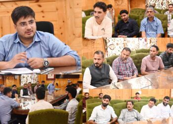 General Assembly Elections DEO Shopian meets representatives of Political Parties