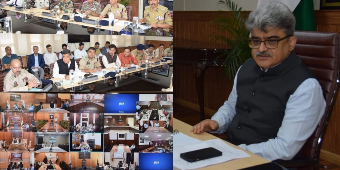 Chief Secretary, Sh. Atal Dulloo today held a meeting of top Civil Administration and Police Department to take stock of the security arrangements made for smooth conduct of assembly elections here in the UT.