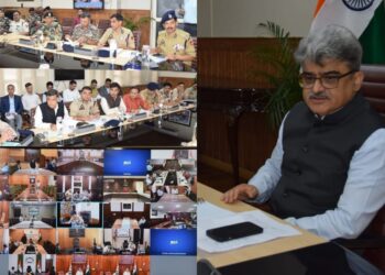 Chief Secretary, Sh. Atal Dulloo today held a meeting of top Civil Administration and Police Department to take stock of the security arrangements made for smooth conduct of assembly elections here in the UT.