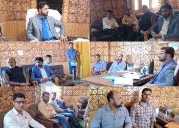 General Assembly Elections- 2024 RO Handwara convenes meeting with representatives of Political Parties