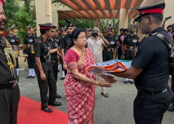 INDIAN ARMY BIDS FAREWELL TO GENERAL S PADMANABHAN WITH FULL MILITARY HONOURS