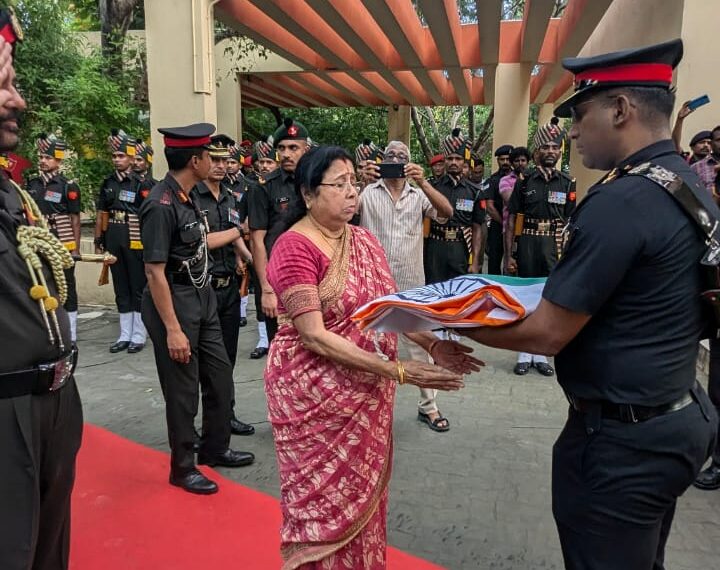 INDIAN ARMY BIDS FAREWELL TO GENERAL S PADMANABHAN WITH FULL MILITARY HONOURS