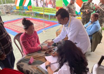 INDIAN ARMY ORGANISES FREE MEDICAL CAMP AT RONGKONG