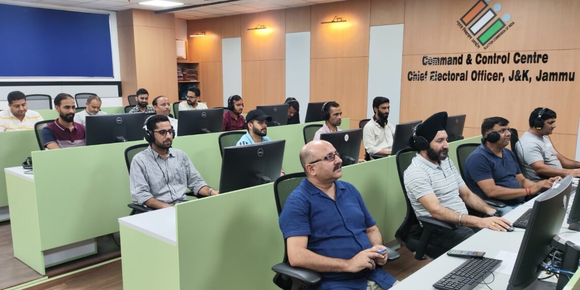 Assembly Elections- 2024 Command and Control Centre established at CEO office at Jammu and Srinagar to check Model Code of Conduct violations