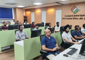 Assembly Elections- 2024 Command and Control Centre established at CEO office at Jammu and Srinagar to check Model Code of Conduct violations