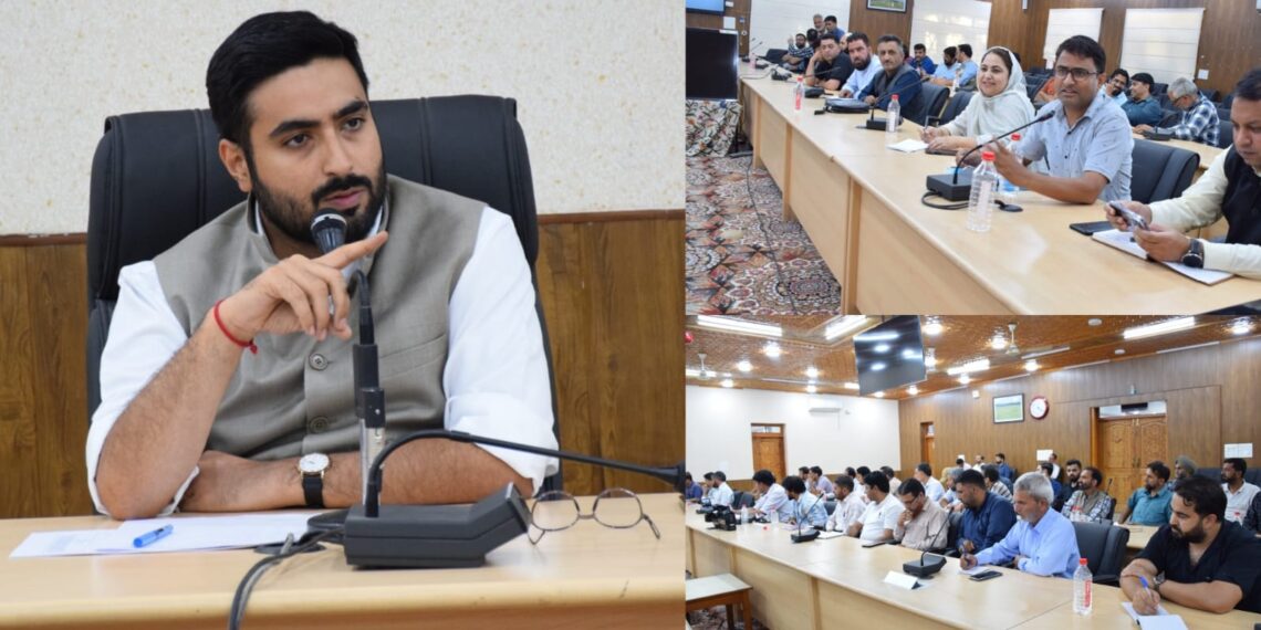 Assembly Elections- 2024; DEO Budgam takes review of MCC, Expenditure, FST, SST, VST, VVT teams of District