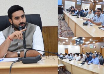 Assembly Elections- 2024; DEO Budgam takes review of MCC, Expenditure, FST, SST, VST, VVT teams of District
