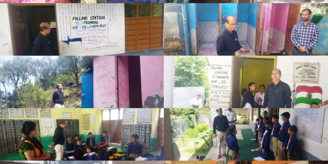 Assembly Elections- 2024 Provision of Assured Minimum Facilities reviewed in Zone Assar Polling Stations
