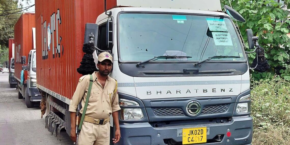 Assembly Elections-2024 EVMs Transported to Strong Rooms across three Poonch Constituencies amid tight security