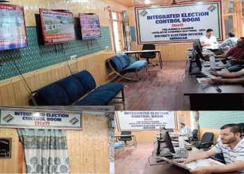 General Elections to Legislative Assembly-2024  Integrated Election Control Room, MCMC, Media Centre set up in Srinagar