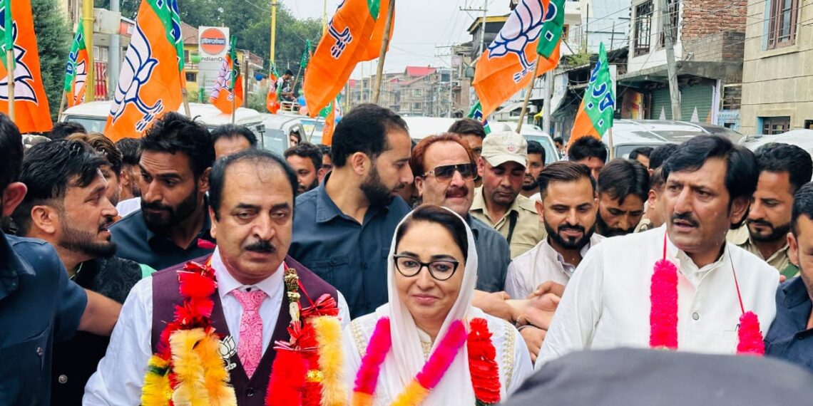 Anantnag, Pulwama & Shopian candidates of BJP file nominations in presence of Dr Darakhshan Andrabi