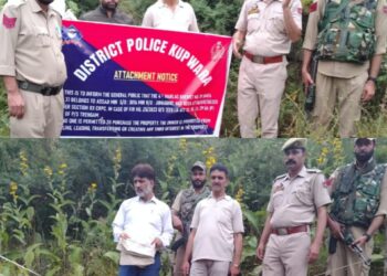 Police attaches property belonging to Pakistan-based terrorist handlers in Kupwara