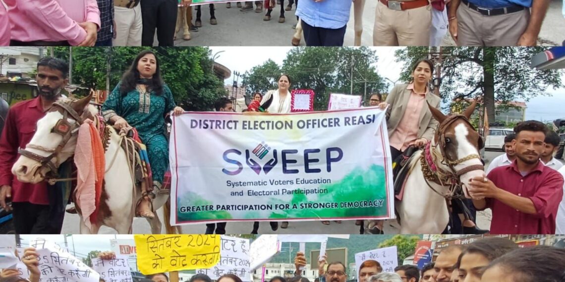 Assembly Elections- 2024 Unique women Horse rally organised at Katra under SVEEP