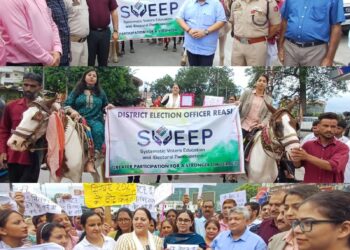 Assembly Elections- 2024 Unique women Horse rally organised at Katra under SVEEP