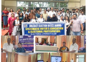 JK Election Deptt conducts awareness program under SVEEP at Govt MAM College