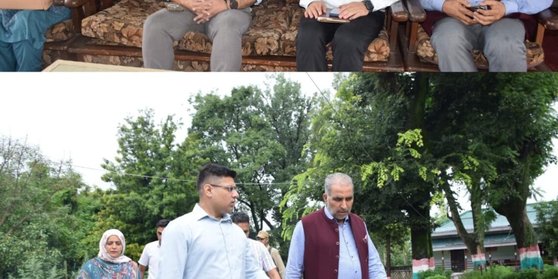 DEO Poonch visits Dina Nath Rafiq Memorial model Govt. Hr. Sec. Schools Girls Poonch (Sheesh Mahal)