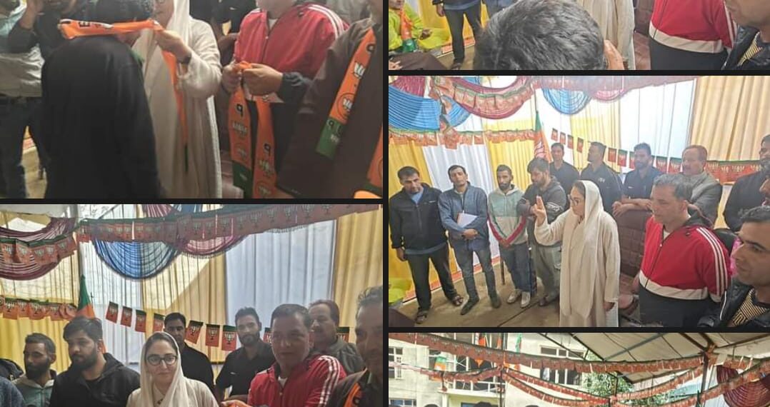 Dr Andrabi tours Shopian for election campaign for BJP Candidate Javid Qadri
