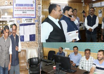 General Elections Assembly-2024: Expenditure Observers for Srinagar District