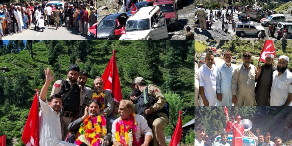 Javid Mirchal Receives Warm Welcome in Karnah Following NC Candidacy Announcement