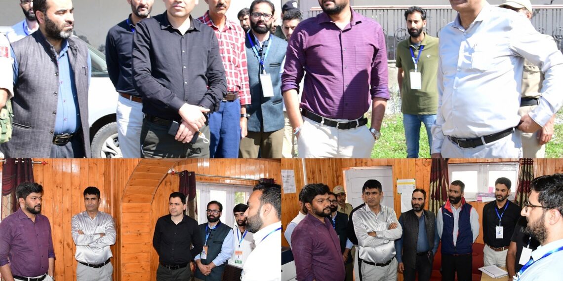 Assembly Elections-2024 DEO Ganderbal inspects RO Office Kangan-AC, reviews arrangements at DCRC