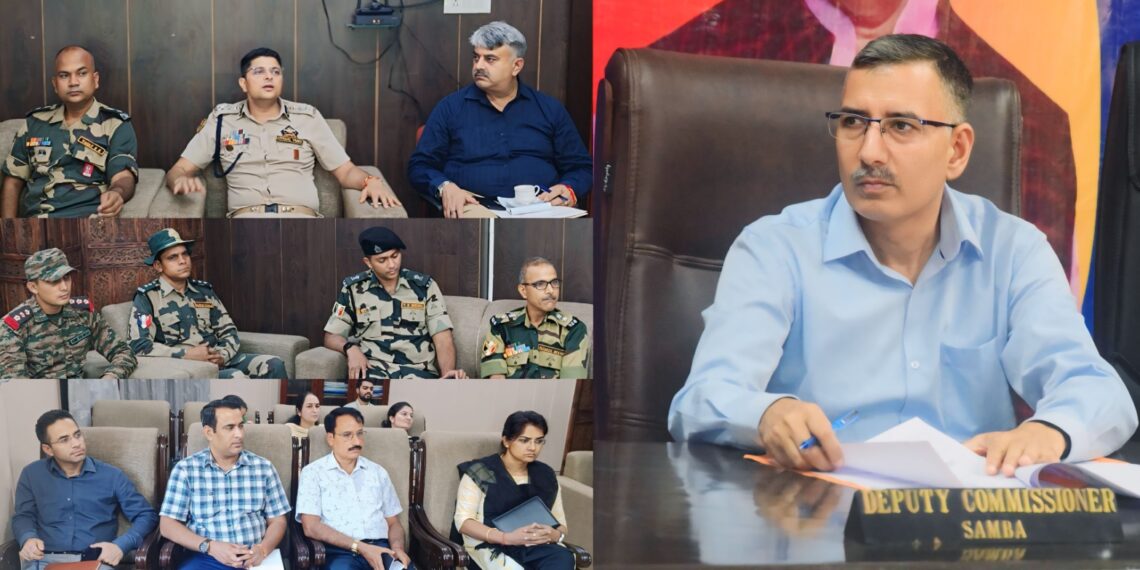 DC reviews security situation in border areas of Samba