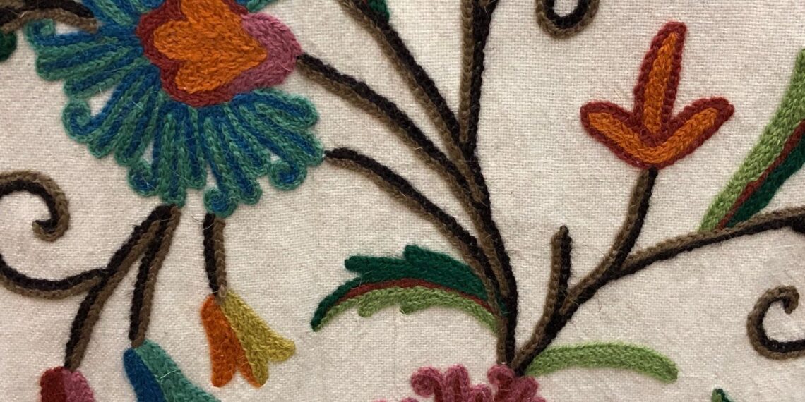 FROM LOOM TO LEGACY  THE ODYSSEY OF KASHMIR’S ART OF CREWEL EMBROIDERY