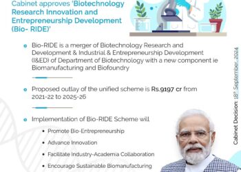 Cabinet approves ‘Bio-RIDE’ scheme to support cutting edge research and development in Biotechnology