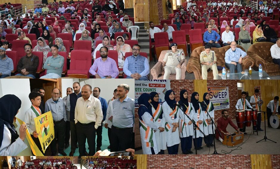 Assembly Elections-2024 CEO leads SVEEP Program in Pulwama Highlights importance of voting and inclusive elections