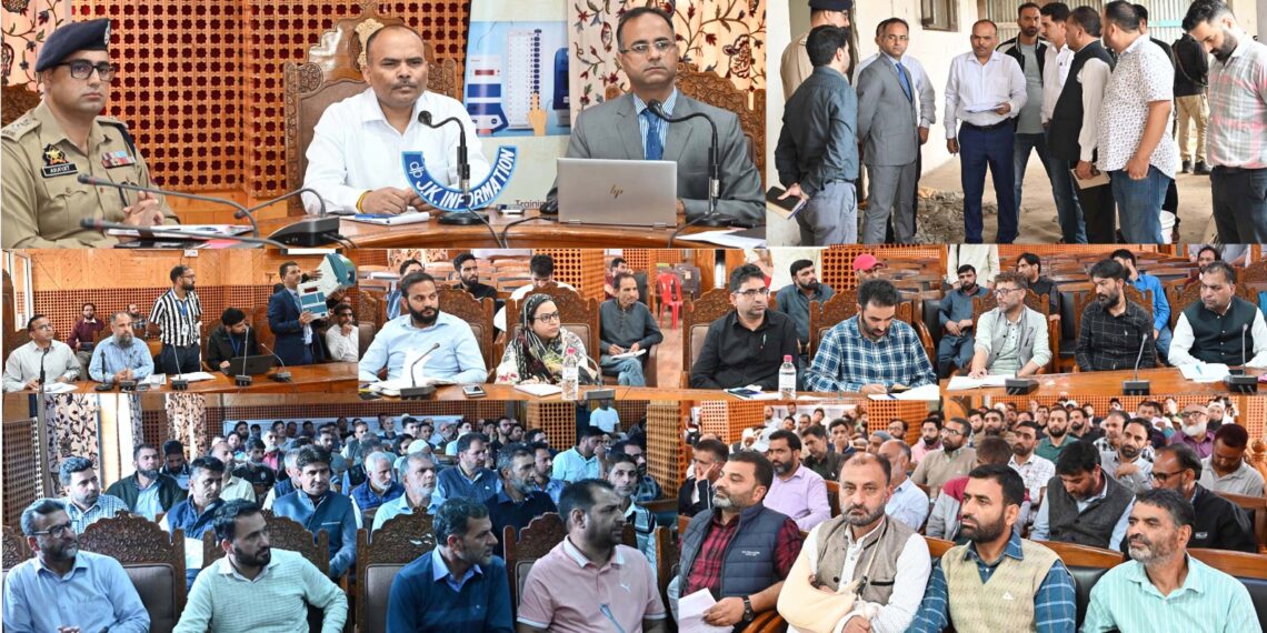Assembly Elections-2024 CEO visits Shopian, reviews Election preparedness