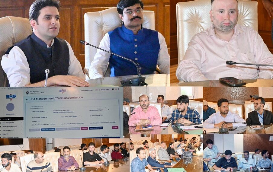 Assembly Elections-2024 Second randomization of EVMs & VVPATs successfully conducted at Kulgam