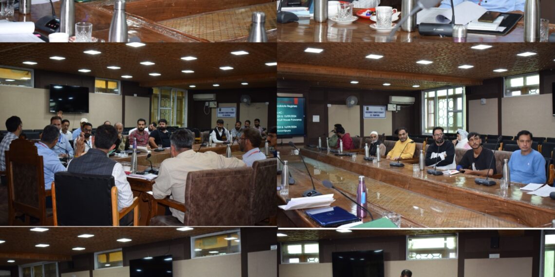 Assembly Elections-2024 EO Pulwama holds meeting with Candidates, their Representatives and Representatives of various Political Parties
