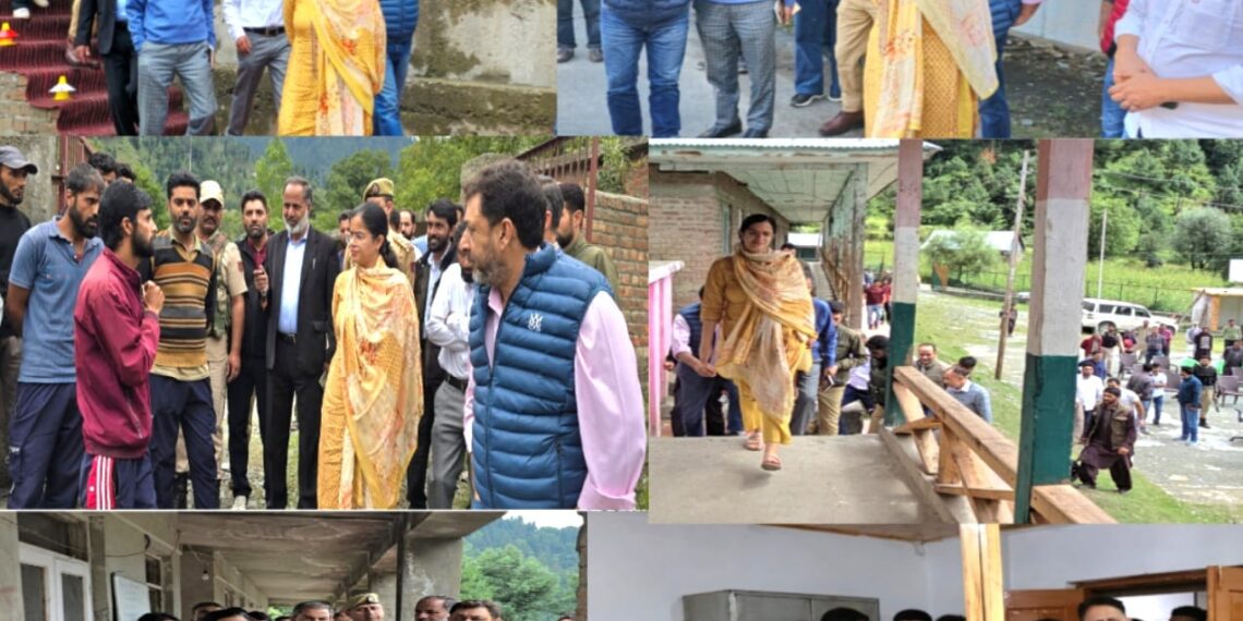 DEO Kupwara visits Far flung Jabdi village of Karnah, inspects Polling stations