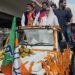 Dr Andrabi joins BJP Lal Chowk Candidate Engineer Aijaz Hussain in a mega rally from Balhama to DC Office
