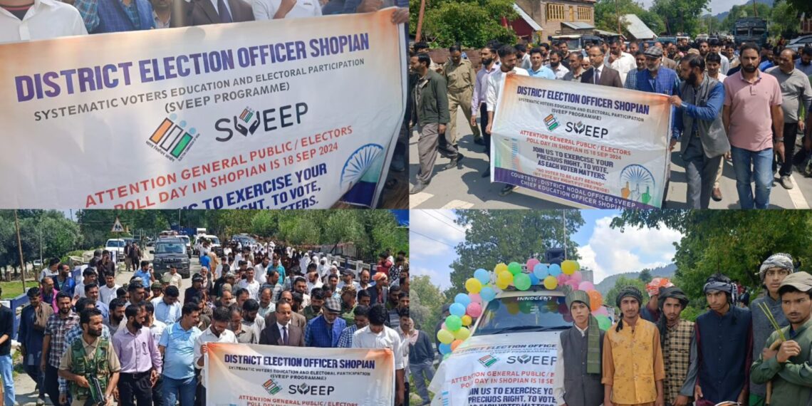 Assembly Elections- 2024 DEO Shopian leads the SVEEP Programme at Heerpora