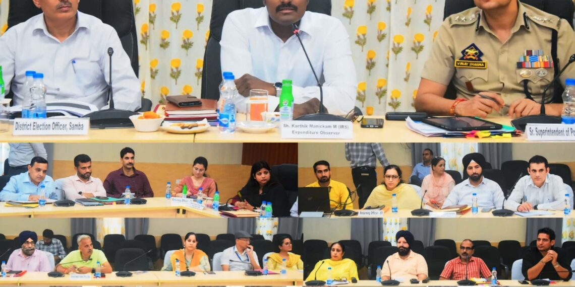 Assembly Elections- 2024 Expenditure Observer reviews election arrangements in Samba