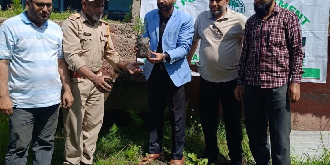 Plantation Drive and Swachhta Pakhwada Activities Held Near LOC at Model Higher Secondary School Sawjian, Poonch