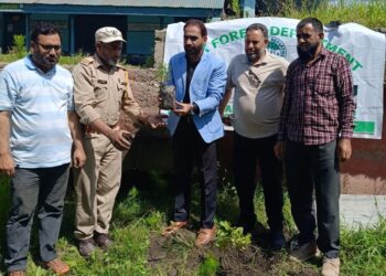 Plantation Drive and Swachhta Pakhwada Activities Held Near LOC at Model Higher Secondary School Sawjian, Poonch