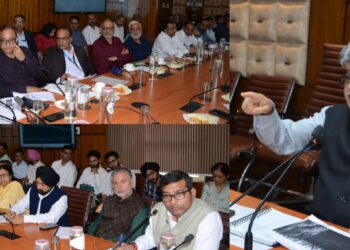 Chief Secretary reviews HADP projects “Take corrective measures to fill gaps”