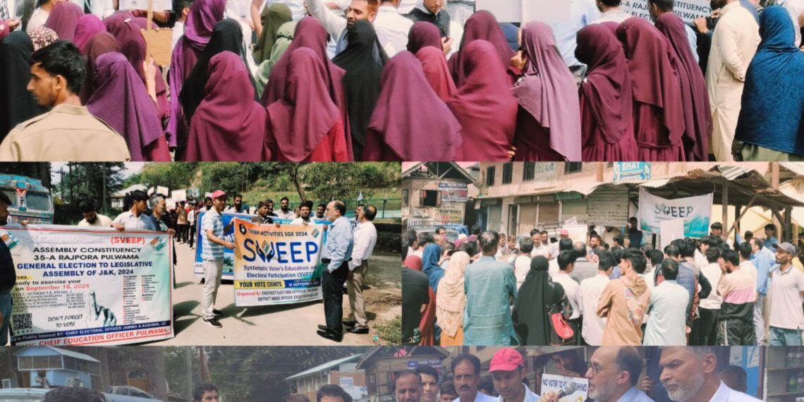 Assembly Elections- 2024 SVEEP programme held in Rajpora-AC, Pulwama to encourage Voter participation