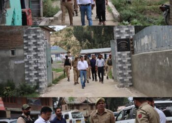 Assembly Elections- 2024 Police Observer assesses Security Arrangements in Pulwama & Rajpora Constituencies