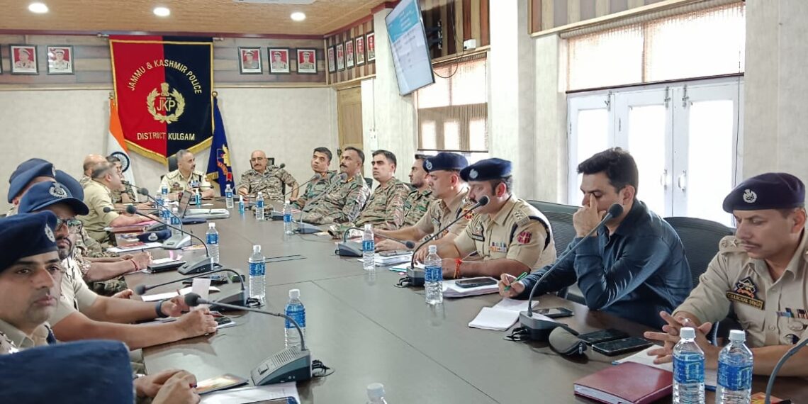 DIG SKR Anantnag visits Kulgam, reviews election preparedness and security scenario in the district