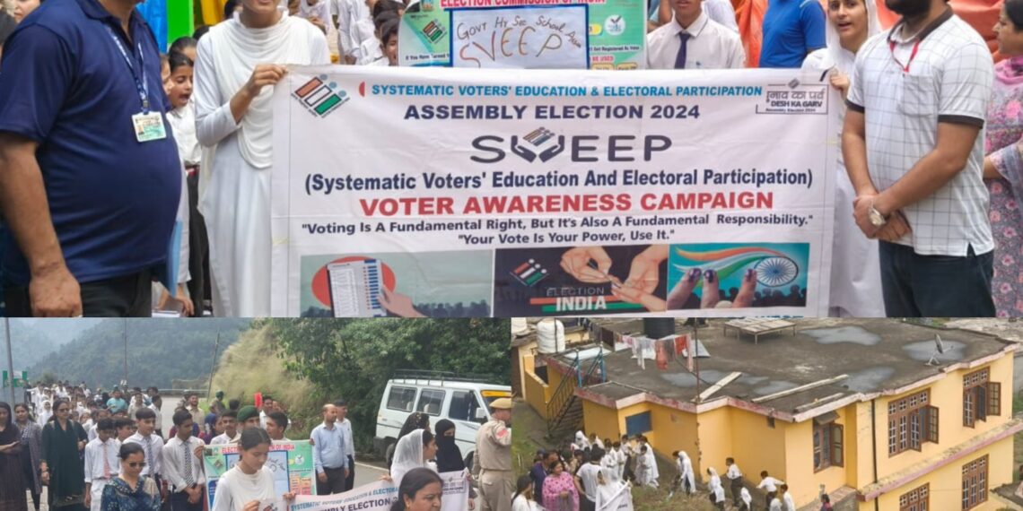 Assembly Elections-2024 SVEEP Mega Rally, Election Quiz Promote Voter Awareness in Assar