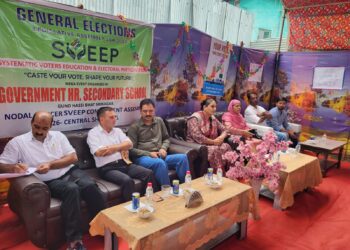 Assembly Elections-2024 SVEEP prog held at GHSS Gund Hassi Bhat to increase Voters Participation