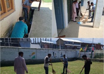 Assembly Elections-2024 Cleanliness Drive Conducted at Polling Station in Chandilora, Tangmarg