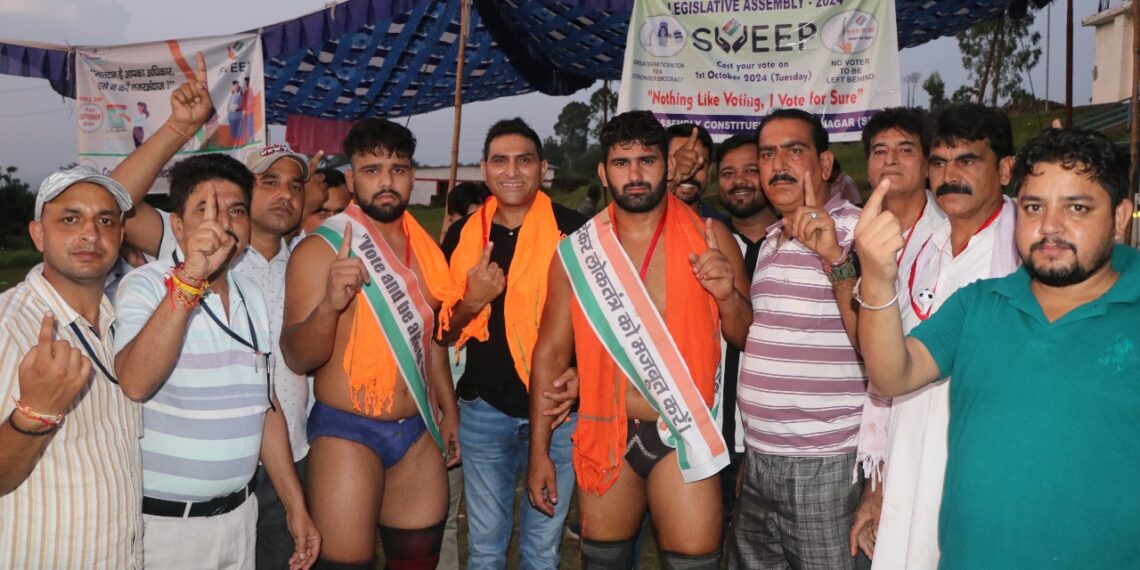 Dangal hosted to promote voter awareness in Ramnagar