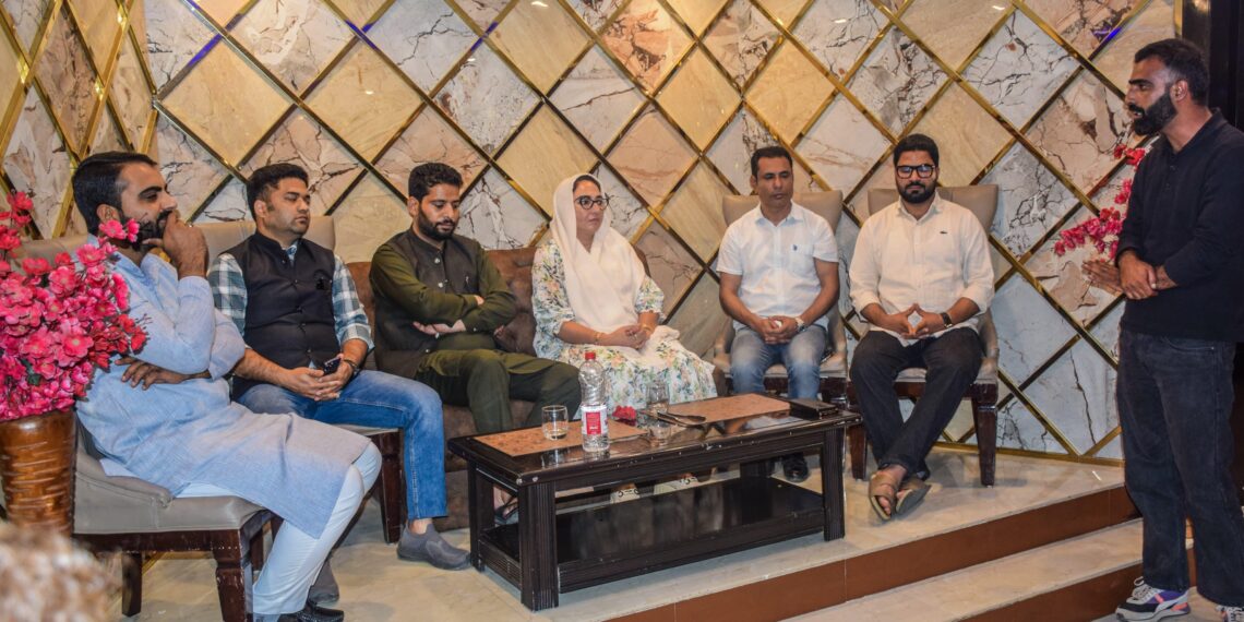 BJP Candidate Er Aijaz Hussain Holds High-Level Strategic Meeting with Senior BJP Leadership to Intensify Lalchowk Election Campaign.