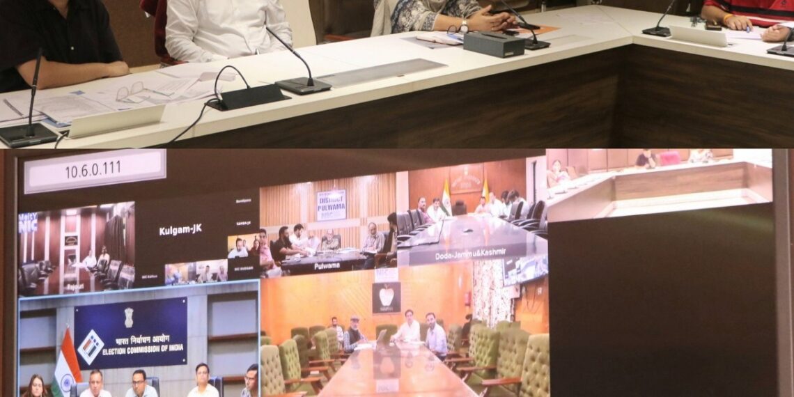 Assembly Elections- 2024 ECI conducts virtual conference to review SVEEP activities, AMFs for electorate in J&K